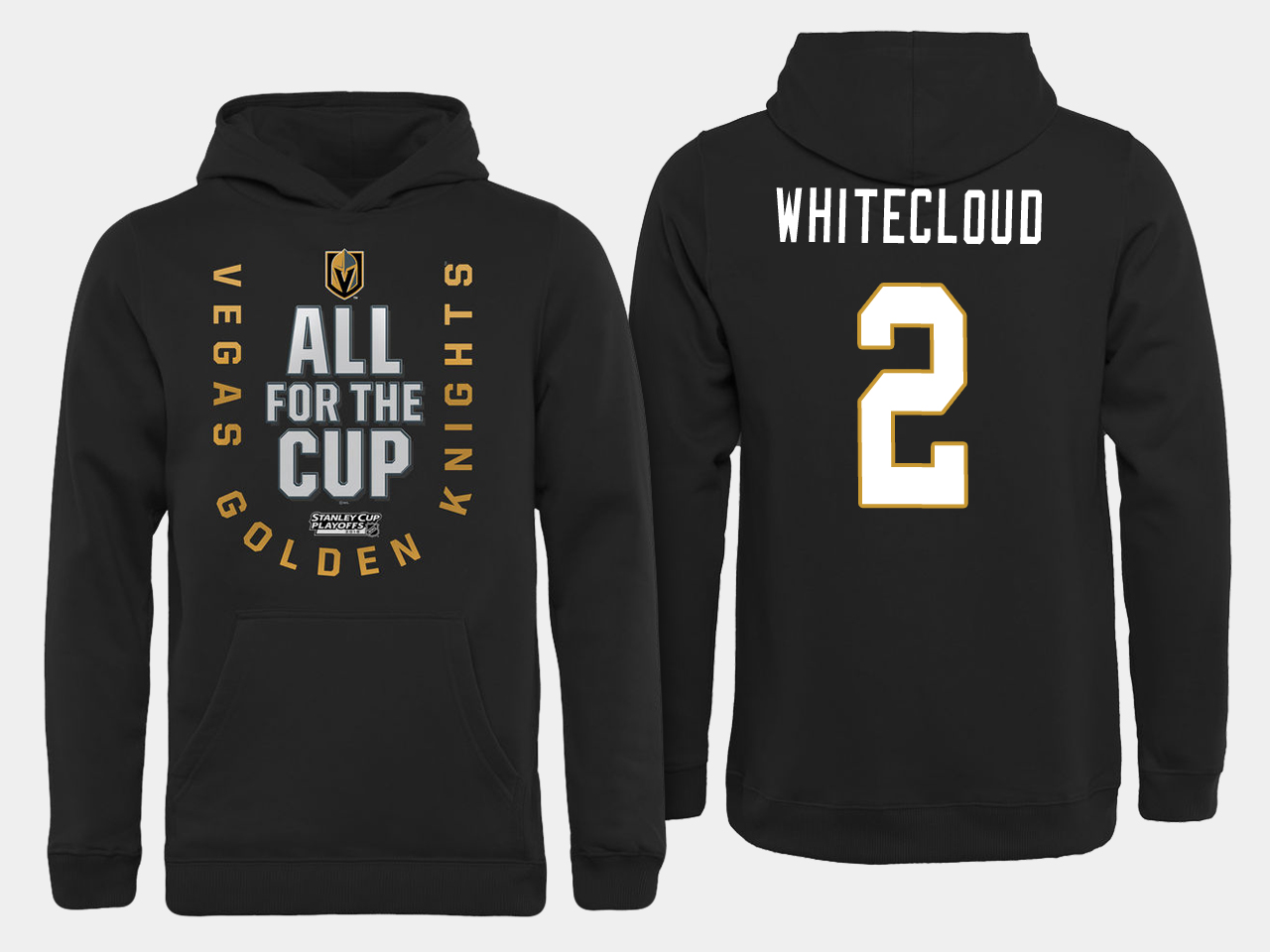 Men NHL Vegas Golden Knights 2 Whitecloud All for the Cup hoodie